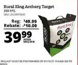 Rural King Rural King archery target offer