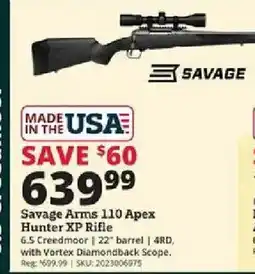 Rural King Savage Arms 110 Apex Hunter XP Rifle offer