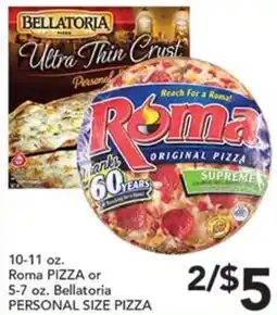 Pete's Fresh Market Roma personal size pizza offer