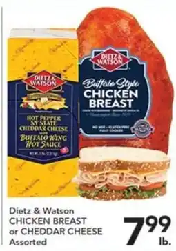 Pete's Fresh Market Dietz & Watson chicken breast or cheddar cheese assorted offer