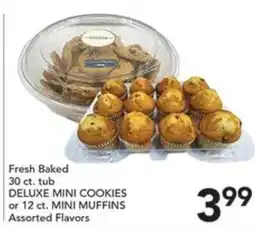 Pete's Fresh Market Deluxe Mini Cookies or 12 ct. Mini Muffins offer
