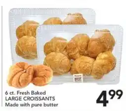 Pete's Fresh Market Fresh Baked Large Croissants offer