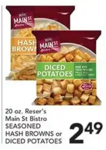 Pete's Fresh Market Reser's Main St Bistro Seasoned Hash Browns or Diced Potatoes offer