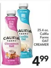 Pete's Fresh Market Califia Farms Oat Creamer offer