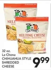 Pete's Fresh Market La Chona chihuahua style shredded cheese offer