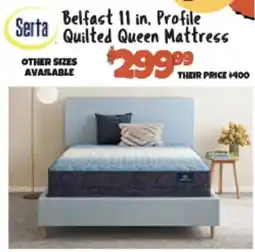 Big Lots Serta Belfast Queen Mattress offer