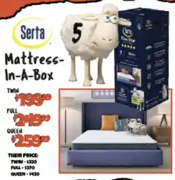 Big Lots Serta mattress-in-a-box offer