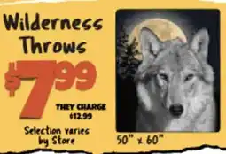 Big Lots Wilderness Throws offer