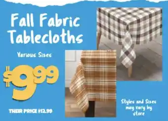 Fall Fabric Tablecloths