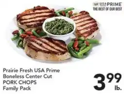 Pete's Fresh Market Prairie Fresh USA Prime Boneless Center Cut Pork Chops Family Pack offer