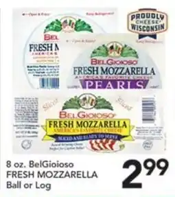 Pete's Fresh Market BelGioioso fresh mozzarella offer