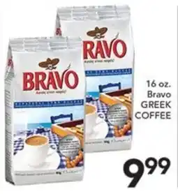 Pete's Fresh Market Bravo greek coffee offer