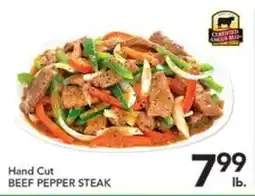 Pete's Fresh Market Hand Cut Beef Pepper Steak offer