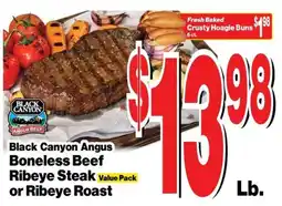 Super Saver Black Canyon Angus Boneless Beef Ribeye Steak or Ribeye Roast offer