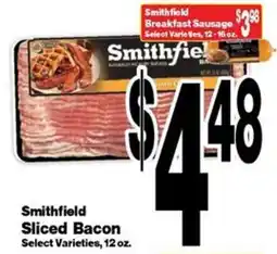 Super Saver Smithfield Sliced Bacon offer