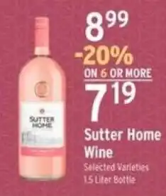 Brookshire's Sutter Home Wine offer