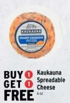 Brookshire's Kaukauna Spreadable Cheese offer