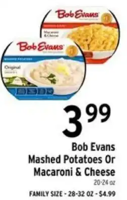 Brookshire's Bob Evans Mashed Potatoes Or Macaroni & Cheese offer