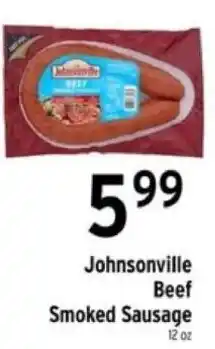 Brookshire's Johnsonville Beef Smoked Sausage offer