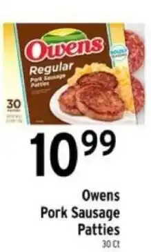 Brookshire's Owens pork sausage patties offer