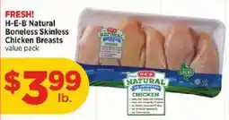 H-E-B H-E-B Natural Boneless Skinless Chicken Breasts offer