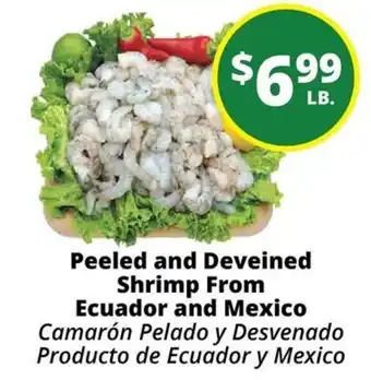 Peeled and Deveined Shrimp From Ecuador and Mexico
