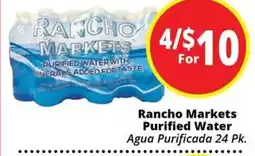 Rancho Markets Rancho Markets Purified Water offer