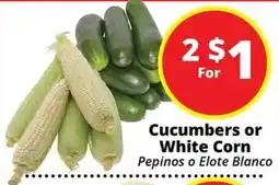 Rancho Markets Cucumbers or White Corn offer