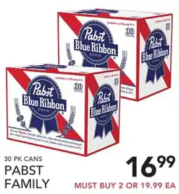 Pete's Fresh Market Pabst Blue Ribbon Family offer