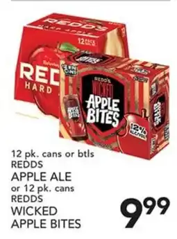 Pete's Fresh Market Redds apple ale or wicked apple bites offer