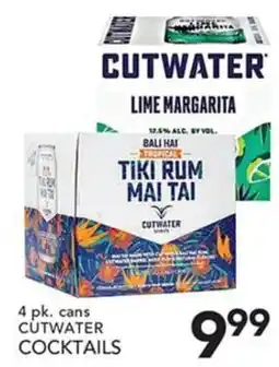 Pete's Fresh Market Cutwater Cocktails offer