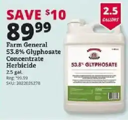 Rural King Farm General 53.8% Glyphosate Concentrate Herbicide offer