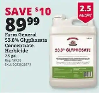 Farm General 53.8% Glyphosate Concentrate Herbicide