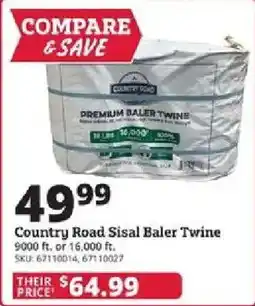 Rural King Country Road Sisal Baler Twine offer