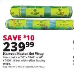 Rural King Harvest Master Net Wrap offer