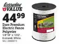 Rural King Dare Premium Electric Fence Polywire offer