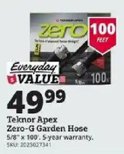 Rural King Teknor Apex Zero-G Garden Hose offer