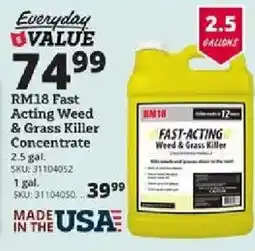 Rural King Rm18 fast acting weed & grass killer concentrate offer
