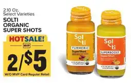 Food Lion Solti organic super shots offer