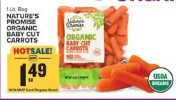 Food Lion Nature's Promise organic baby cut carrots offer