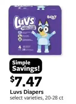 Fareway Luv's Diapers offer