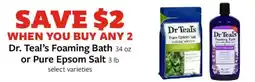 Fareway Dr. Teal's Foaming Bath or Pure Epsom Salt offer