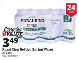 Rural King Rural King bottled spring water offer