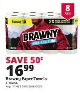 Rural King Brawny Paper Towels offer