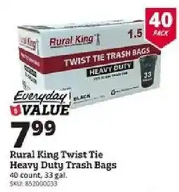Rural King Rural King twist tie trash bags offer