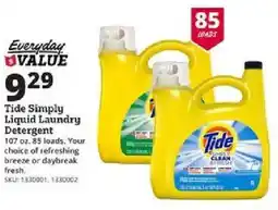 Rural King Tide Simply Liquid Laundry Detergent offer