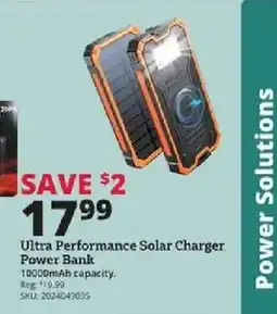 Rural King Ultra Performance Solar Charger Power Bank offer