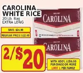 Carolina white rice