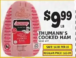 Fine Fare Thumann's cooked ham offer