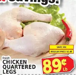 Fine Fare Fresh Chicken Quartered Legs offer